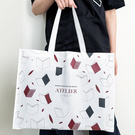 [Case Studies] Literary style thickened tote bag Large capacity printed handbag