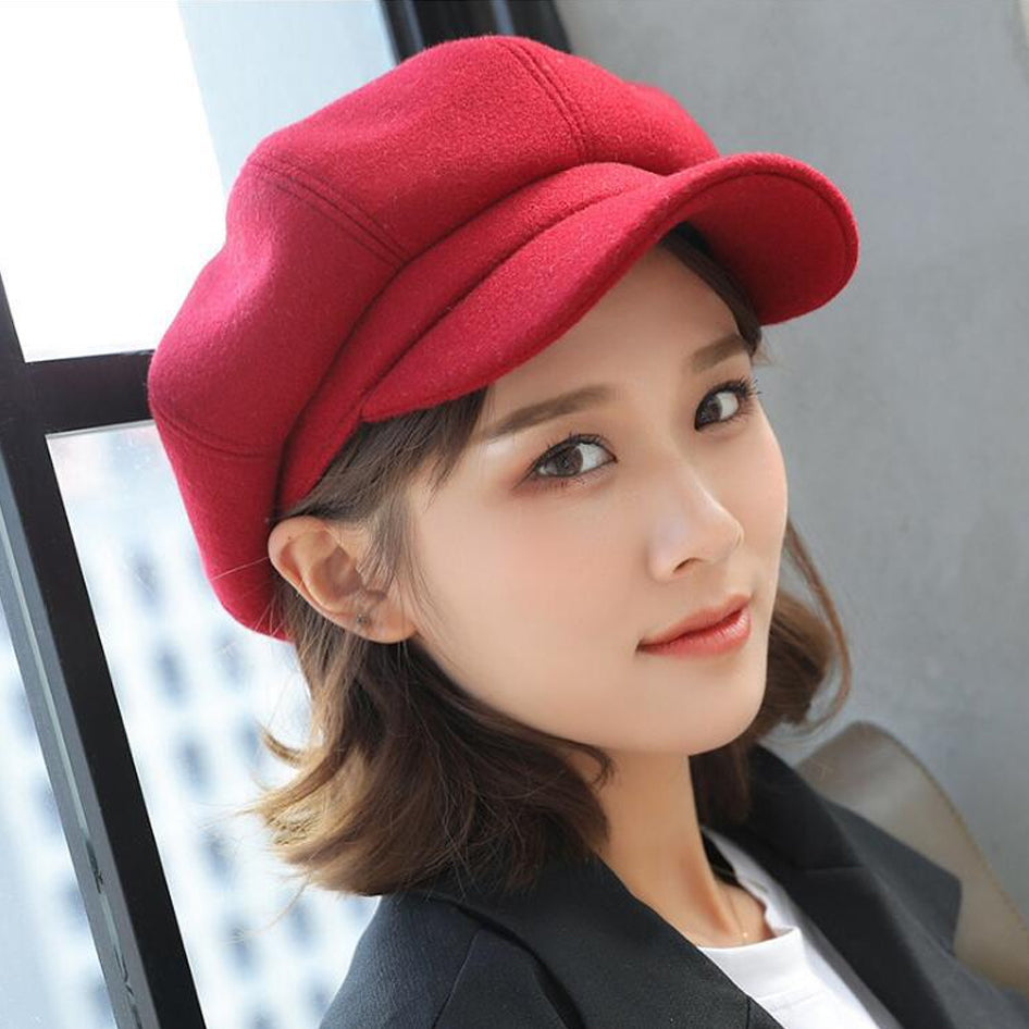 [Summer hot product] Korean version of Ins style solid color beret Summer breathable dome hat Sun shading and fashionable