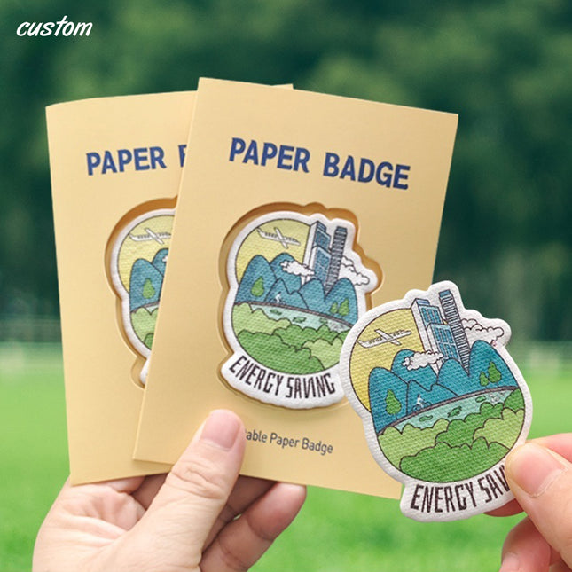 Paper badge