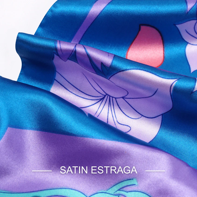 Satin Estraga Printed Fabric Evening Gowns Dress Shirts Upscale Home Decor