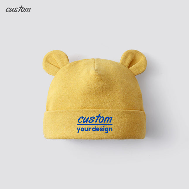 Environmentally friendly customized baby pullover hat - 95% cotton + 5% spandex Active printing and dyeing