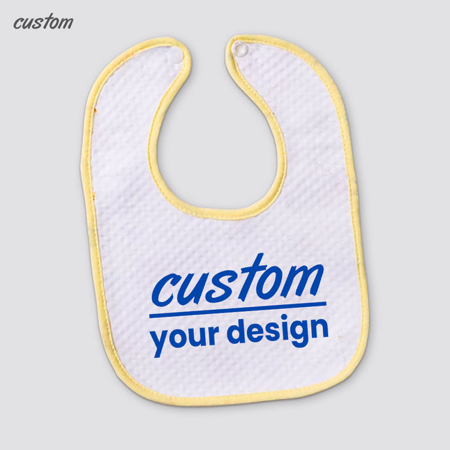 Baby custom waterproof bib - pure cotton surface + TPU waterproof layer (common for all seasons)