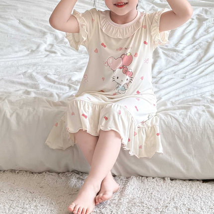 【Customized】Cool summer-95.6% recycled fiber children's nightgown