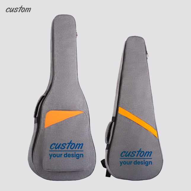 [Customized exclusive] 34-41-inch guitar thickened bag, cationic Oxford cloth + 8mm sponge, double zipper protection, essential musical instruments