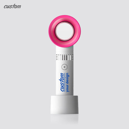 Custom lettering leafless fan USB charging lightweight and portable cooling