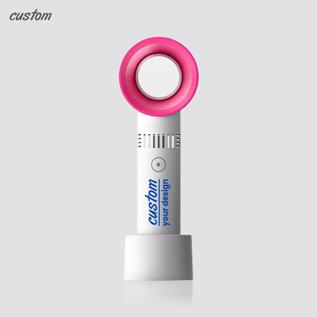 Custom lettering leafless fan USB charging lightweight and portable cooling