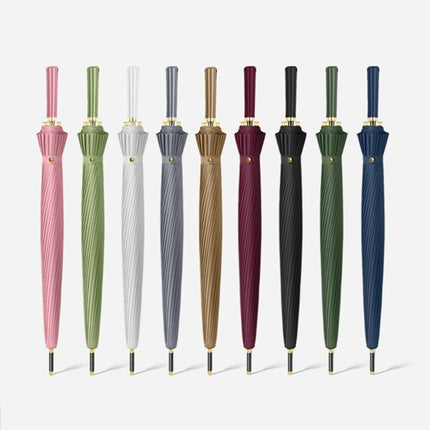 Customized large-handled umbrella three-layer rainproof, hydrophobic, instant dry leather handle business set