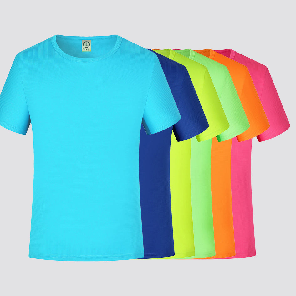 【Cool summer】Small checkered breathable T-shirt light and quick-drying, not stuffy, dual use for outdoor sports/day wear