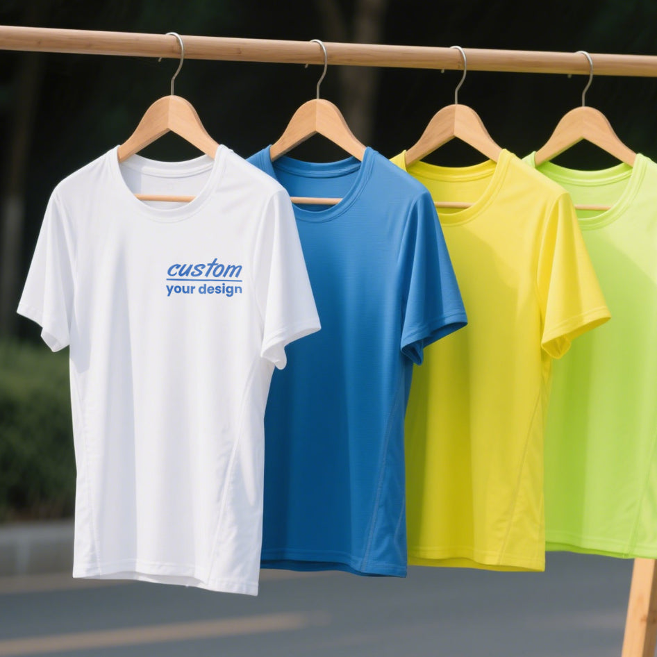 【Cool summer】Small checkered breathable T-shirt light and quick-drying, not stuffy, dual use for outdoor sports/day wear