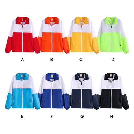 Customized color-blocking composite windbreaker, windproof and water-proof, business and casual, must-have for daily wear