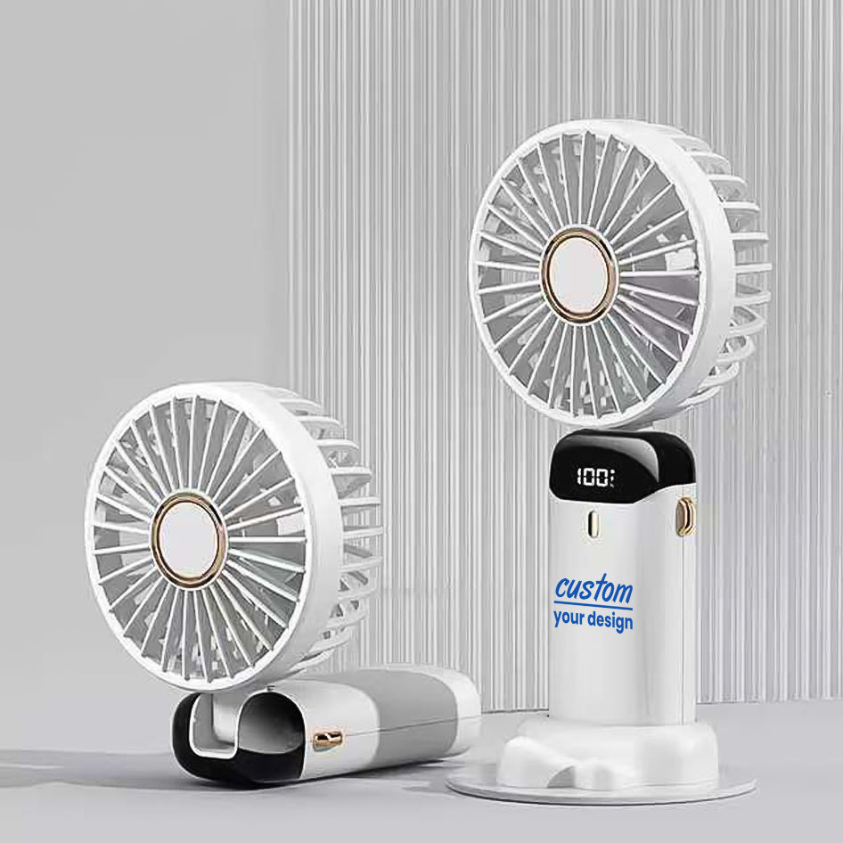 Keeping Screen On Using Fan Customized multi-function handheld fan halter desktop dual-purpose LED ...