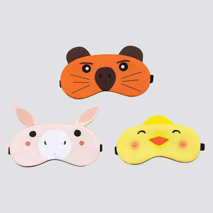 【Customized】Children's ice pack cartoon eye mask soothes eye fatigue Solid color sleep eye mask Solid color sleep eye mask