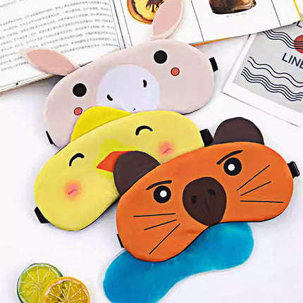 【Customized】Children's ice pack cartoon eye mask soothes eye fatigue Solid color sleep eye mask Solid color sleep eye mask