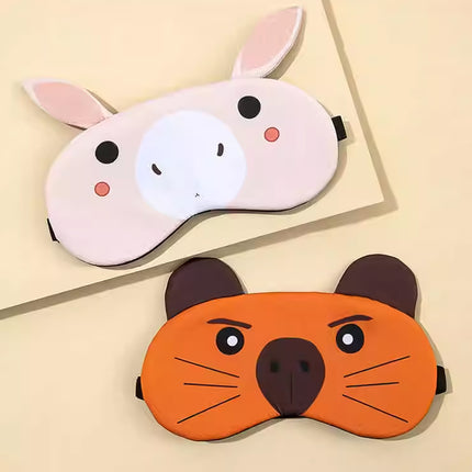 【Customized】Children's ice pack cartoon eye mask soothes eye fatigue Solid color sleep eye mask Solid color sleep eye mask