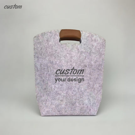 Felt Tote Handbags with Custom Logo Printing - High-End Business Gift and Corporate Giveaway