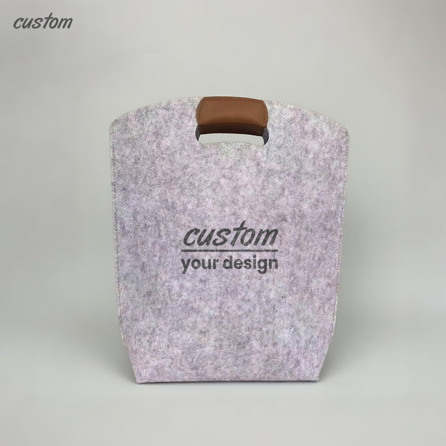 Felt Tote Handbags with Custom Logo Printing - High-End Business Gift and Corporate Giveaway