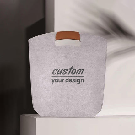 Felt Tote Handbags with Custom Logo Printing - High-End Business Gift and Corporate Giveaway