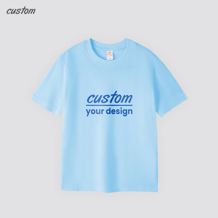 Customized children's pure cotton T-shirts Comfortable and durable Simple design Moisture-absorbing and sweating Suitable for daily wear