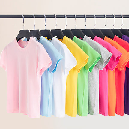 Customized children's pure cotton T-shirts Comfortable and durable Simple design Moisture-absorbing and sweating Suitable for daily wear