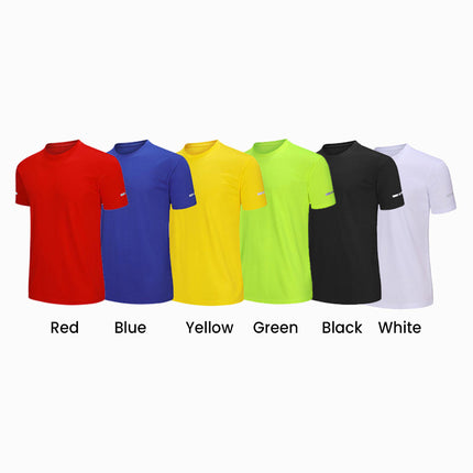 Customized teenager sports T-shirt, summer breathable short sleeves, pullover round neck design, multi-color optional
