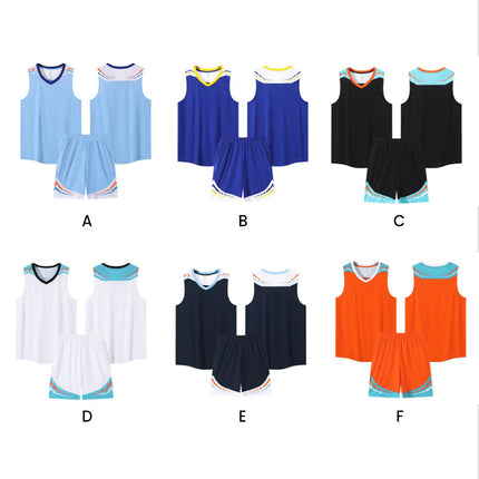 Customized basketball uniform suits, summer and spring training uniforms, same styles for men and women, quick-drying and sweating, the first choice for team customization