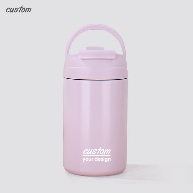 Stainless Steel Handheld Straw Tumbler – 304 Dual-Drink Insulated Cup