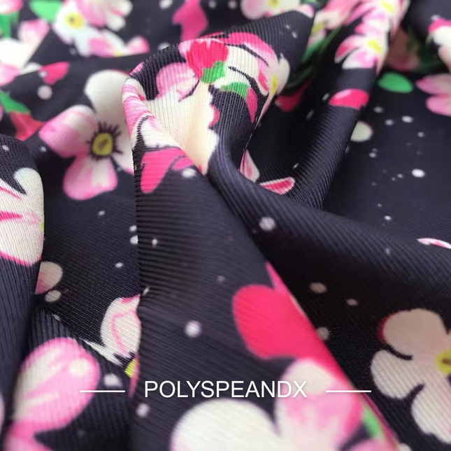 Poly Spandex Matte Swimsuit Fabric High Stretch Digital Printing Knitting Spandex