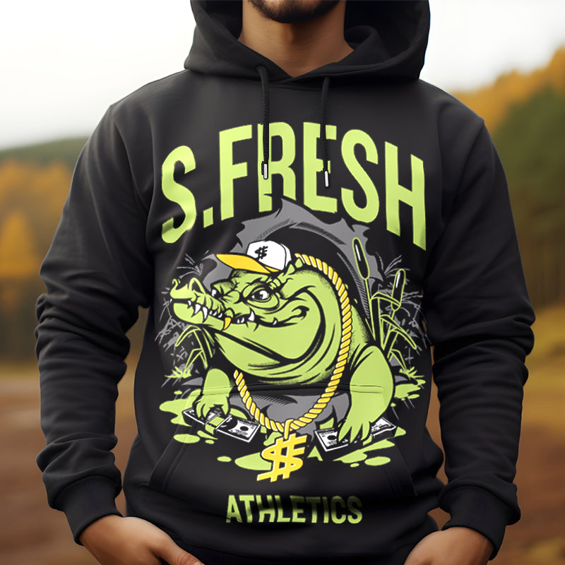 品牌品質 |連帽運動衫，純色長袖連帽衫