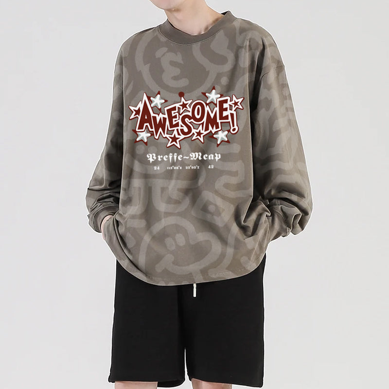 Brand Quality |Long Sleeved T-Shirt Crew Neck Active T-shirt