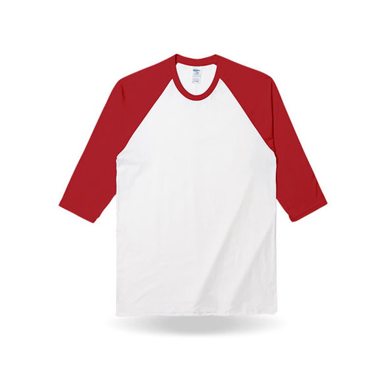 Brand Quality |3/4 Sleeve Raglan Tee  Contrast cuffs