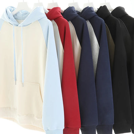 Raglan Long sleeve Hoodie,Raglan Hoodies - Baseball Sleeve Hoodie Different Color Sleeves