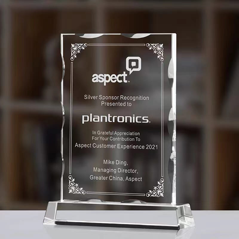 Crystal Commemorative Medal | Custom Crystal Award Medal for Events & Celebrations