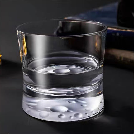 Lunar Textured Bottom Whiskey Glass,pair of cups